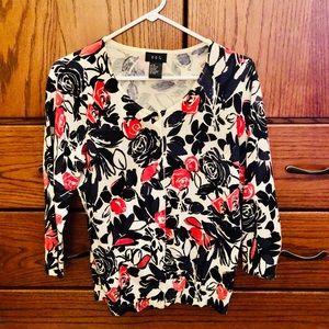 Flower Print Sweater in Medium
